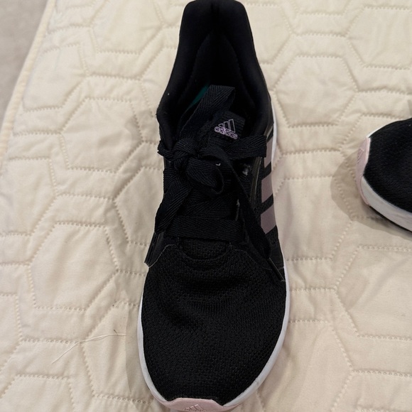 Adidas Women's Black and Light Pink Athletic Shoes - Picture 4 of 4